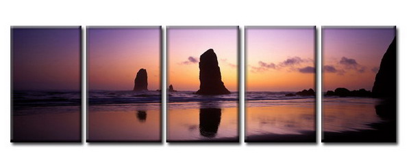 Modern Oil Paintings on canvas sunglow painting -set08049