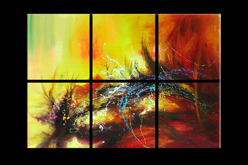 Modern Oil Paintings on canvas abstract painting -set08094