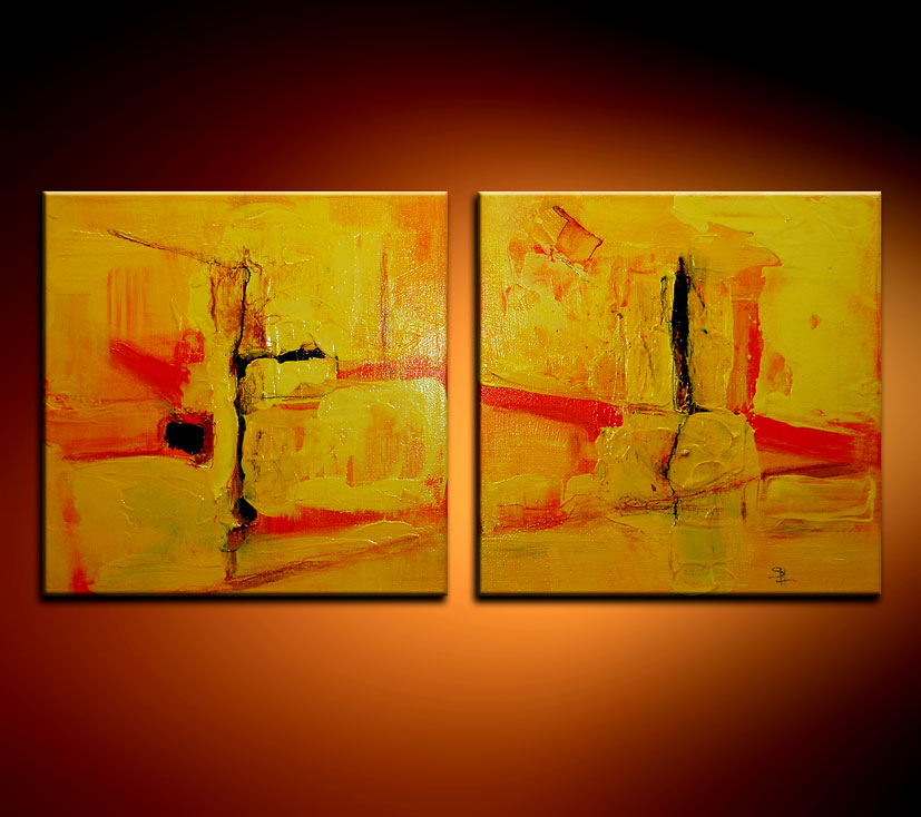 Modern Oil Paintings on canvas abstract painting -set08106