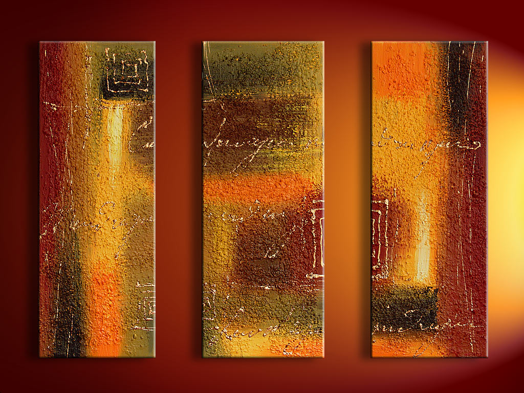 Modern Oil Paintings on canvas abstract painting -set08124