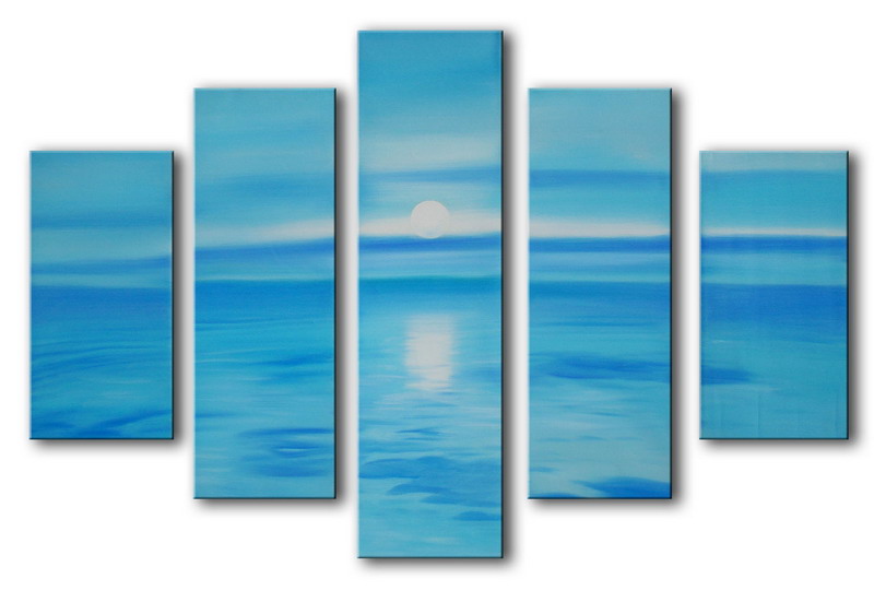 Modern Oil Paintings on canvas seascape painting -set08149