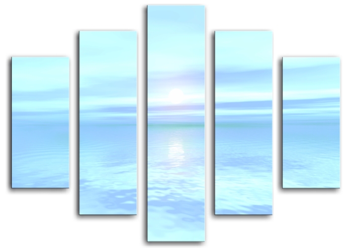 Modern Oil Paintings on canvas seascape painting -set08160