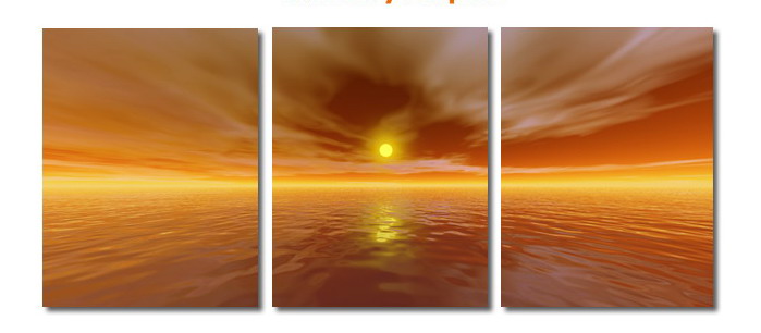 Modern Oil Paintings on canvas seascape painting -set08162