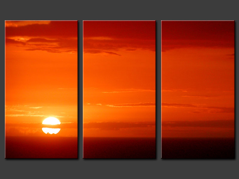 Modern Oil Paintings on canvas sunset glow painting -set08168