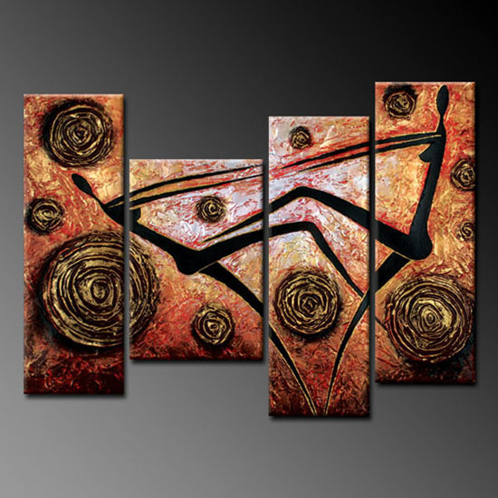 Modern Oil Paintings on canvas abstract painting -set09006
