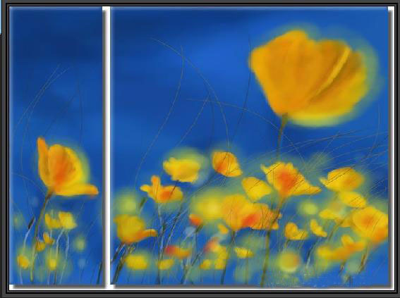 Modern Oil Paintings on canvas flower painting -set09007