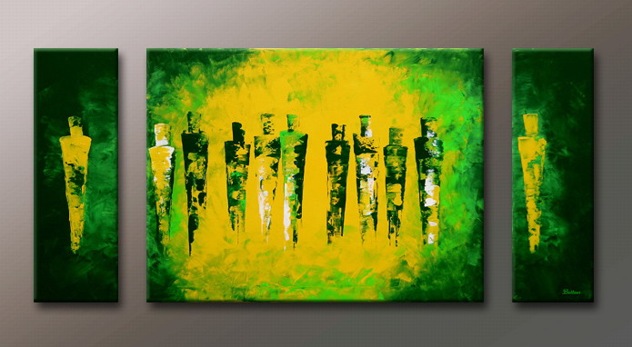 Modern Oil Paintings on canvas abstract painting -set09124