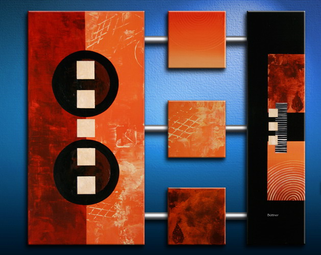 Modern Oil Paintings on canvas abstract painting -set09194