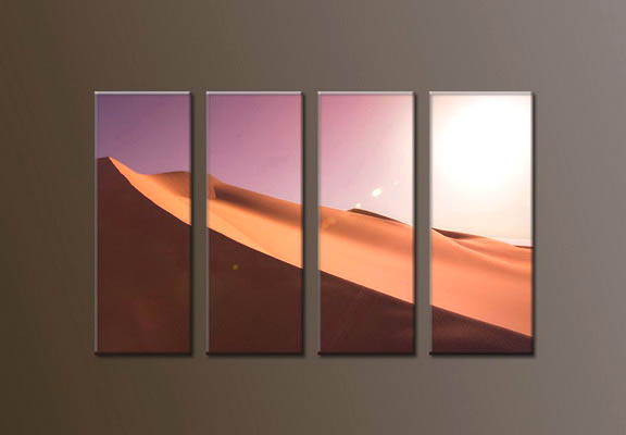 Modern Oil Paintings on canvas sunrise painting -set10045