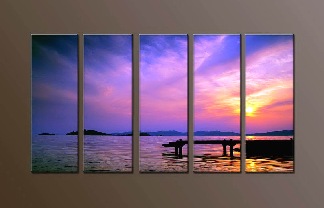 Modern Oil Paintings on canvas seascape painting -set10139