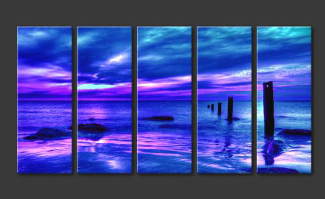 Modern Oil Paintings on canvas seascape painting -set10152