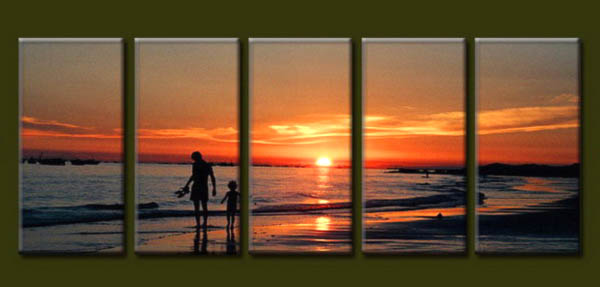 Modern Oil Paintings on canvas seascape painting -set10173