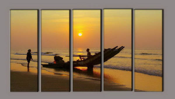 Modern Oil Paintings on canvas seascape painting -set10185
