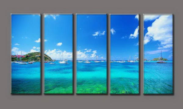 Modern Oil Paintings on canvas seascape painting -set10190