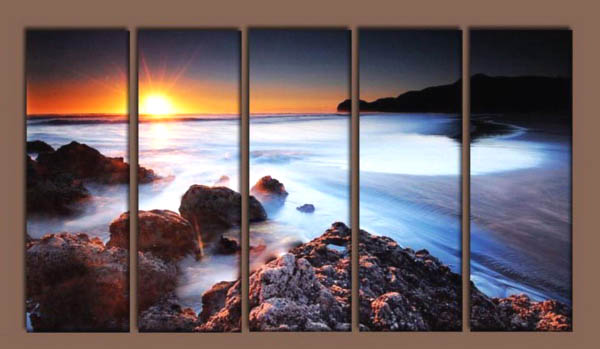 Modern Oil Paintings on canvas seascape painting -set10206