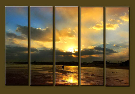 Modern Oil Paintings on canvas seascape painting -set10210