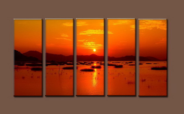 Modern Oil Paintings on canvas seascape painting -set10213