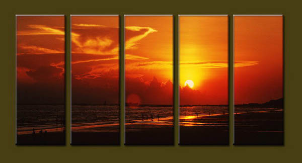 Modern Oil Paintings on canvas seascape painting -set10225