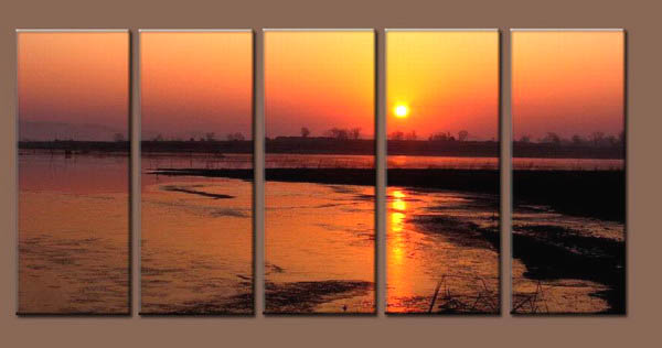 Modern Oil Paintings on canvas seascape painting -set10241