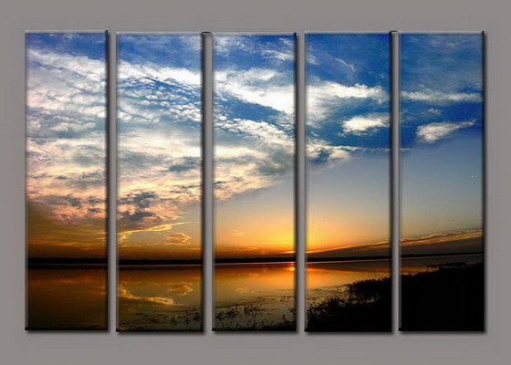 Modern Oil Paintings on canvas seascape painting -set10242