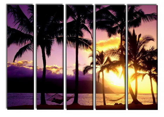 Modern Oil Paintings on canvas seascape painting -set10254