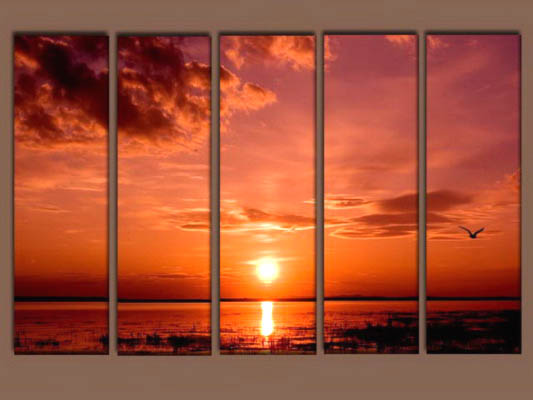 Modern Oil Paintings on canvas seascape painting -set10270