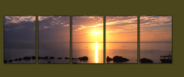 Modern Oil Paintings on canvas seascape painting -set10271