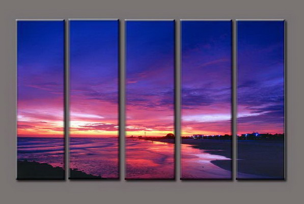 Modern Oil Paintings on canvas seascape painting -set10297