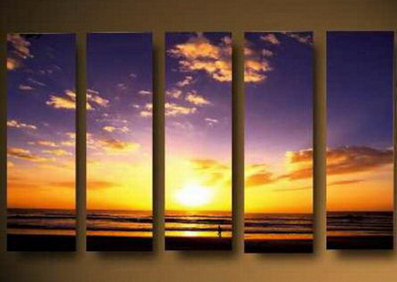 Modern Oil Paintings on canvas seascape painting -set10302