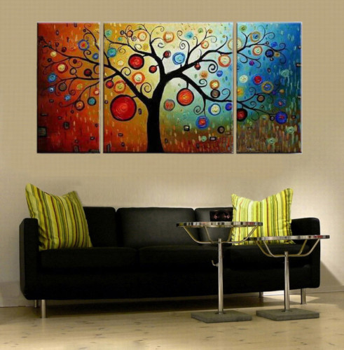 Modern Oil Paintings on canvas abstract painting -set12008