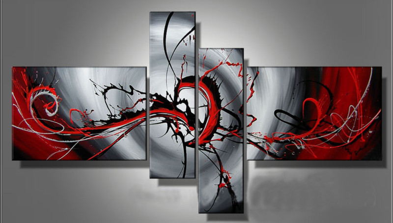 Modern Oil Paintings on canvas abstract painting -set12034