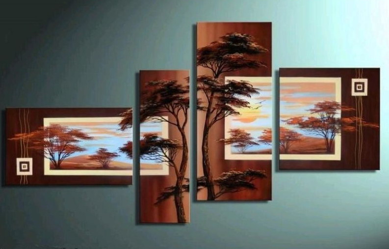 Modern Oil Paintings on canvas abstract painting -set12065