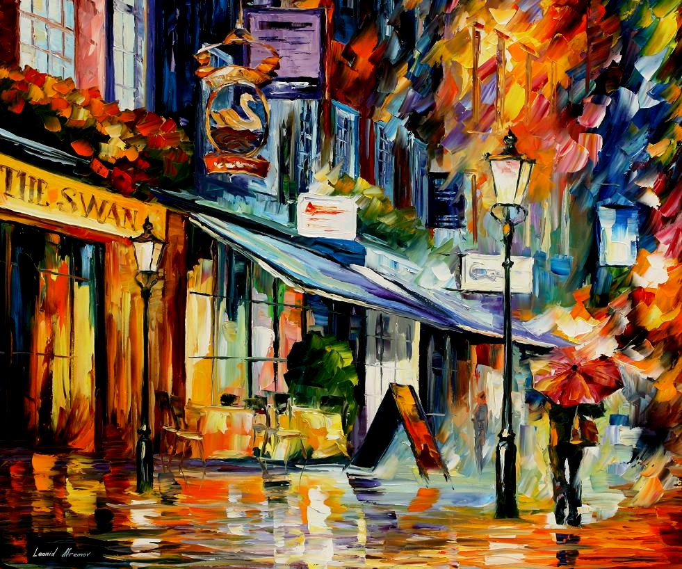 Modern impressionism palette knife oil painting kp15019