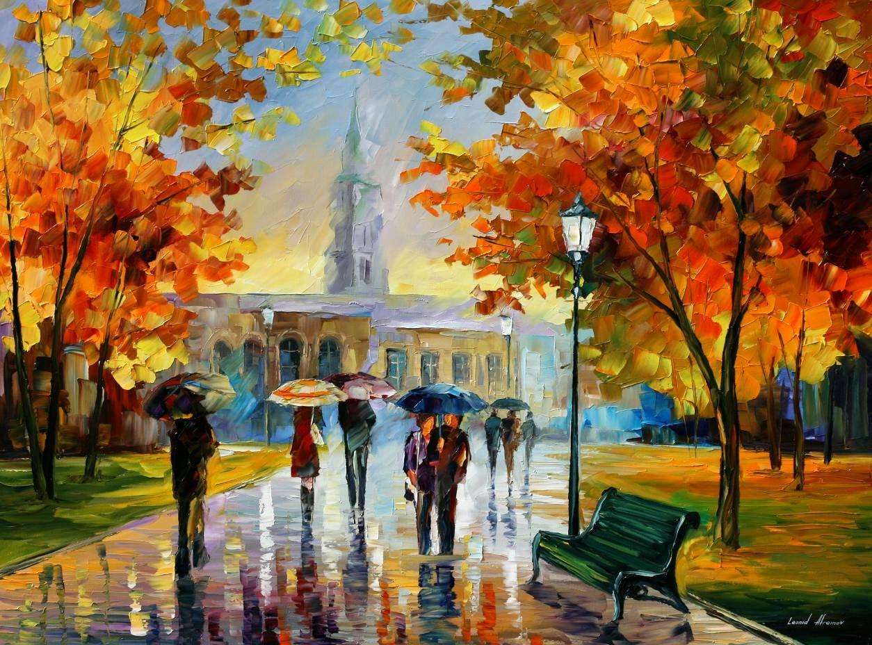 Modern impressionism palette knife oil painting kp15039