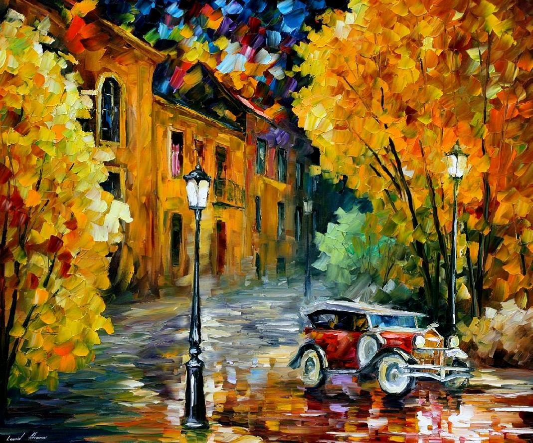 Modern impressionism palette knife oil painting kp15043