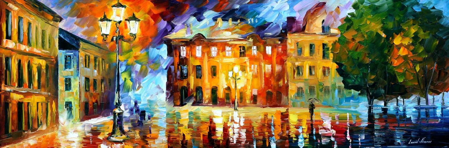 Modern impressionism palette knife oil painting kp15054