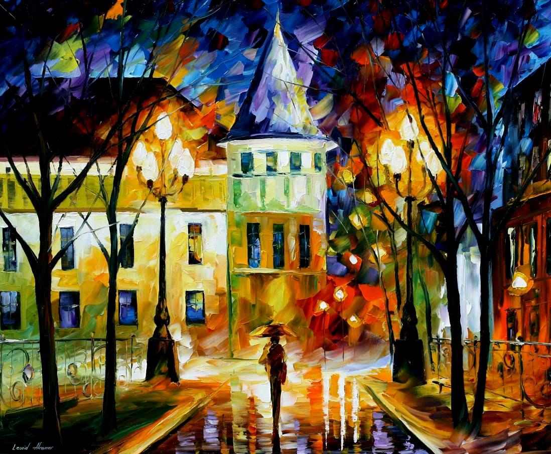 Modern impressionism palette knife oil painting kp15058