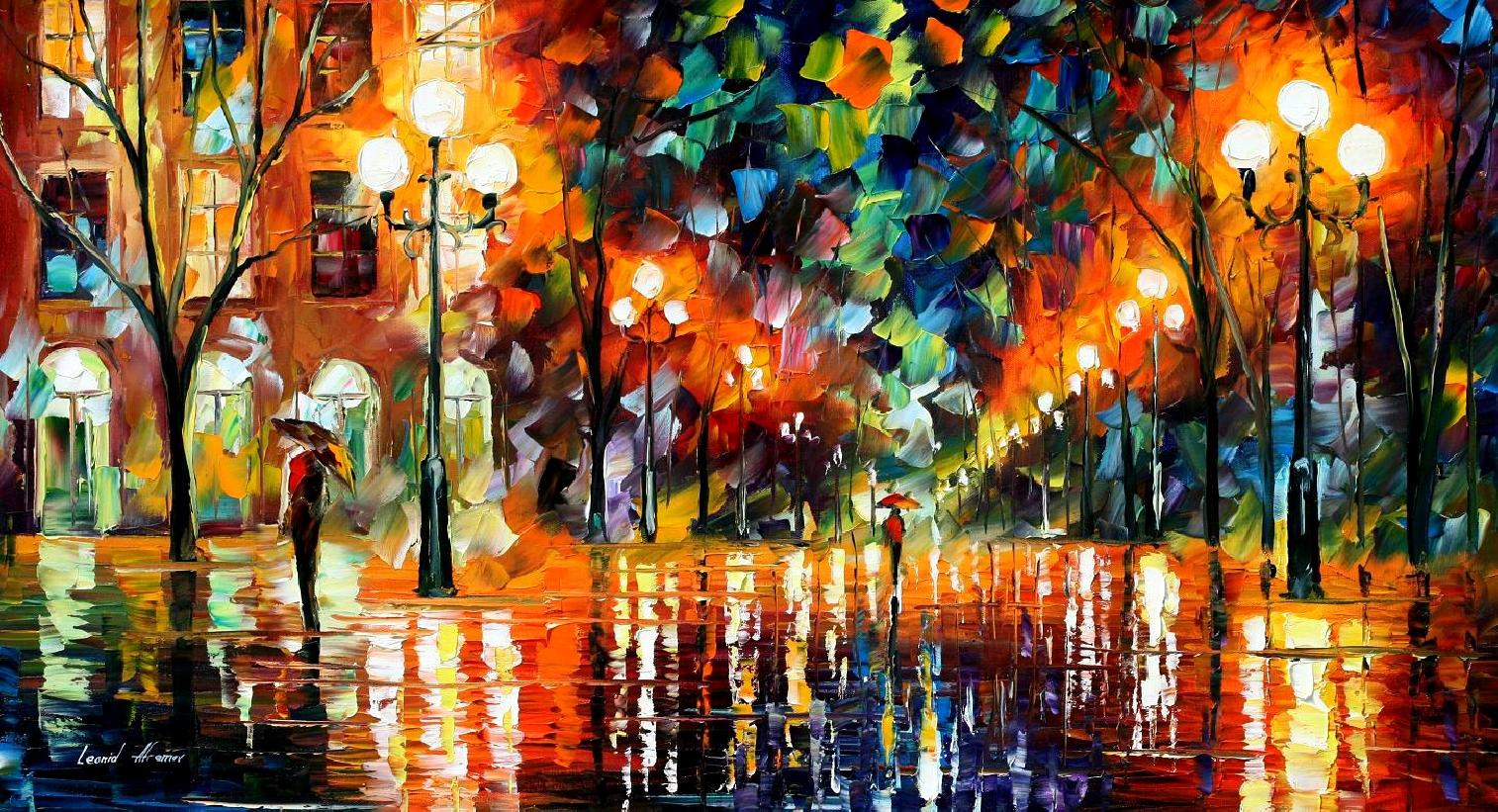 Modern impressionism palette knife oil painting kp15078