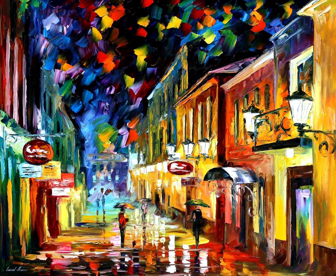 Modern impressionism palette knife oil painting kp15080