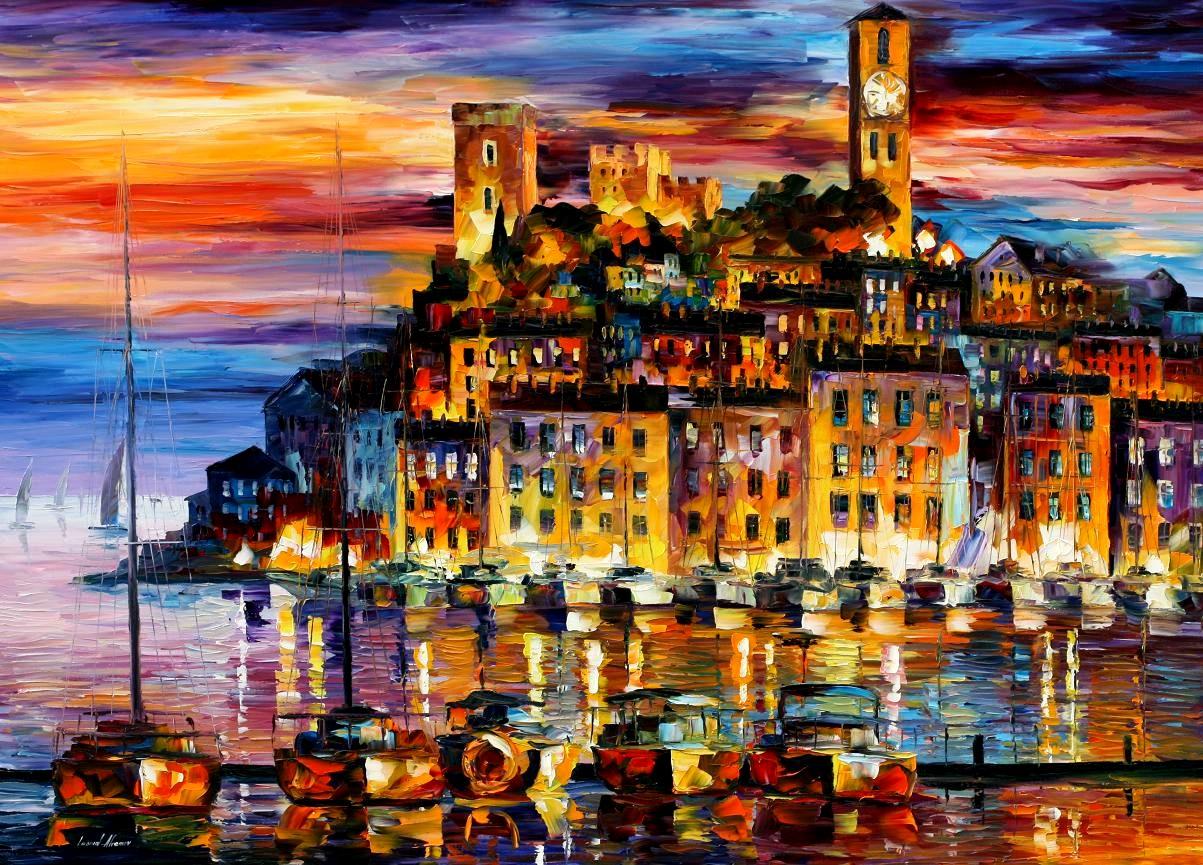 Modern impressionism palette knife oil painting kp15123