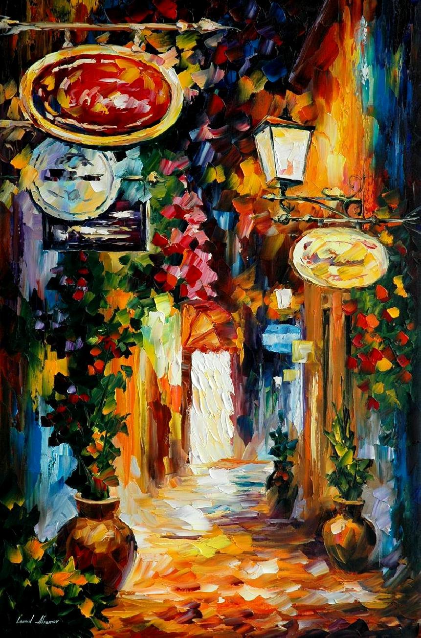 Modern impressionism palette knife oil painting kp15223