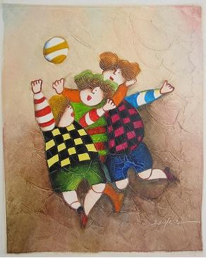 Dafen Oil Painting on canvas -child52