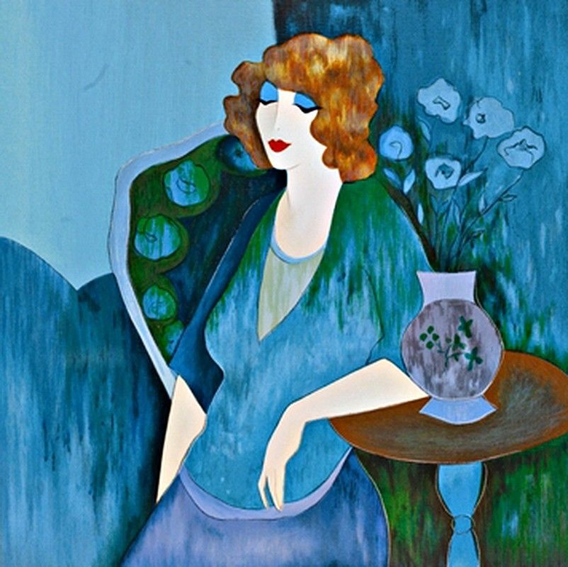 Itzchak Tarkay Oil Painting