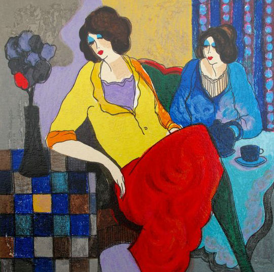 Itzchak Tarkay Oil Painting