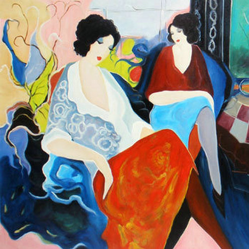 Itzchak Tarkay Oil Painting