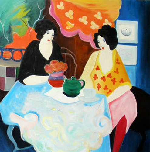 Itzchak Tarkay Oil Painting