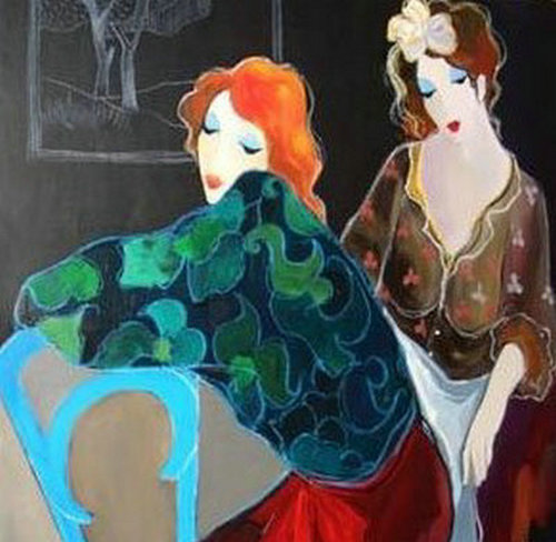 Itzchak Tarkay Oil Painting