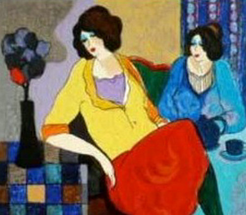 Itzchak Tarkay Oil Painting