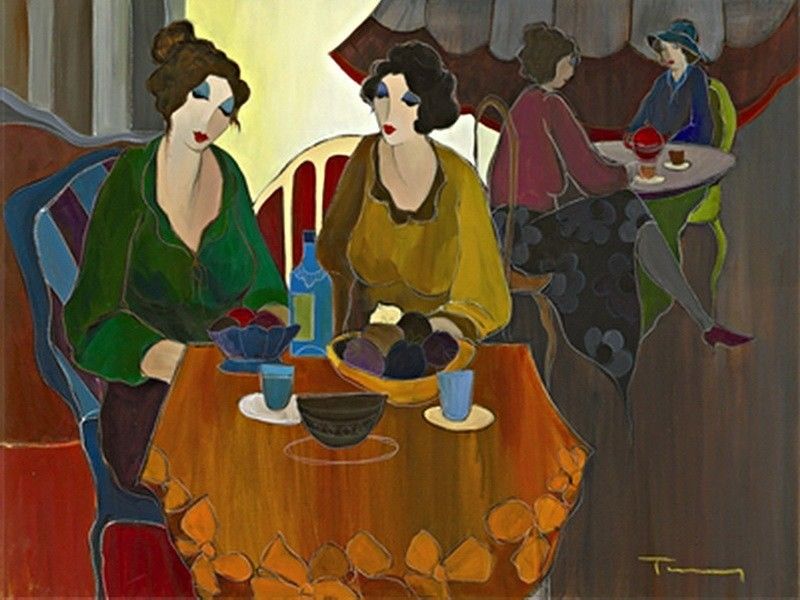 Itzchak Tarkay Oil Painting
