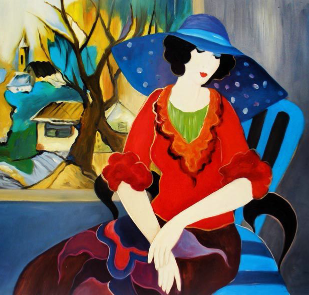 Itzchak Tarkay Oil Painting